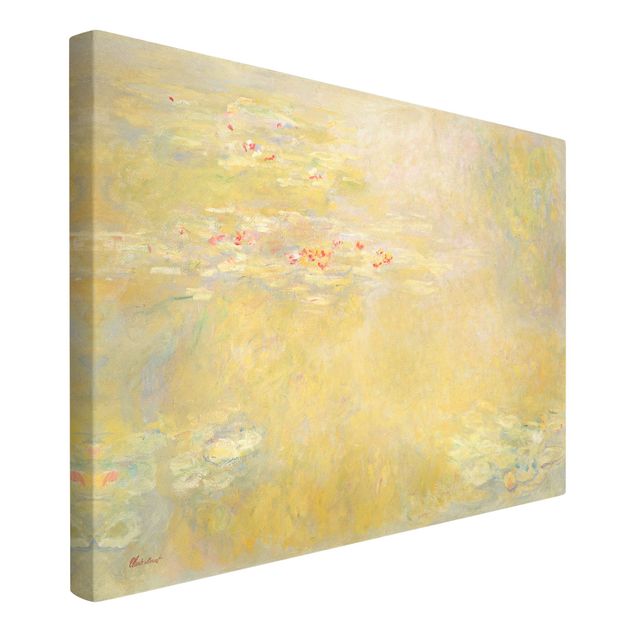 Leinwanddruck Claude Monet - Gemälde Der Seerosenteich - Kunstdruck Quer 3:2 - Impressionismus