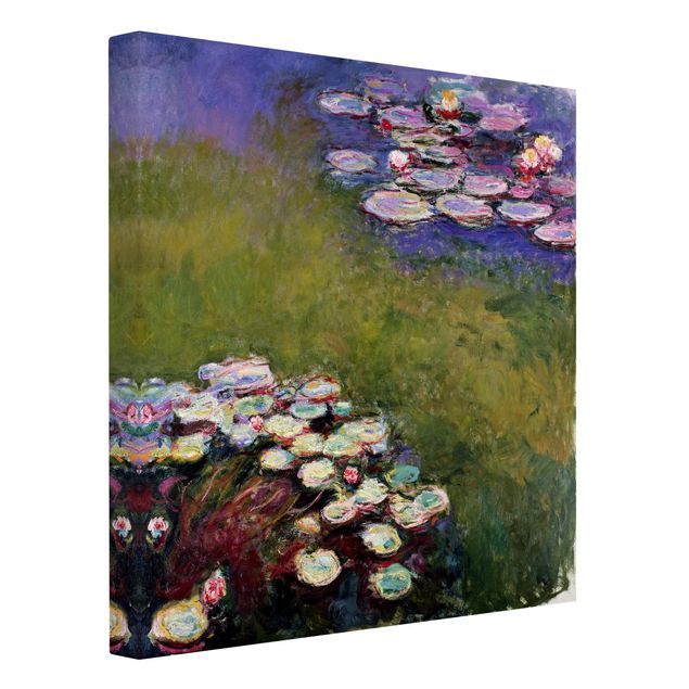 Leinwanddruck Claude Monet - Gemälde Seerosen - Kunstdruck Quadrat 1:1 - Impressionismus