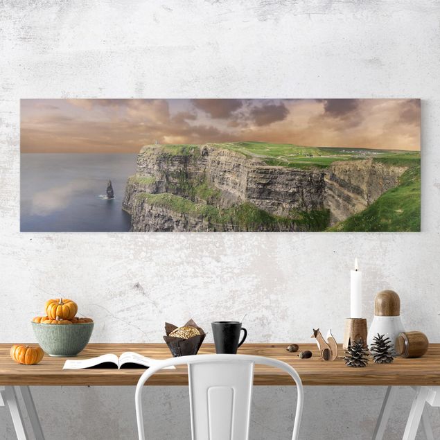 Leinwandbild - Cliffs Of Moher - Panorama Quer