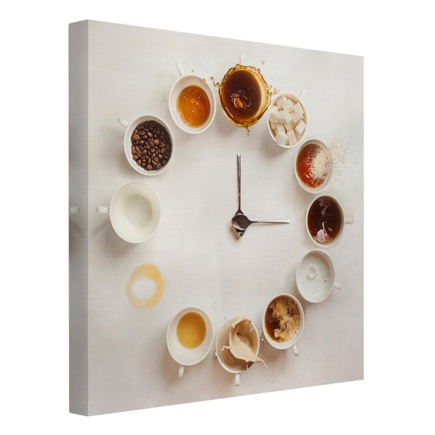 Leinwandbild - Coffee Time - Quadrat 1:1