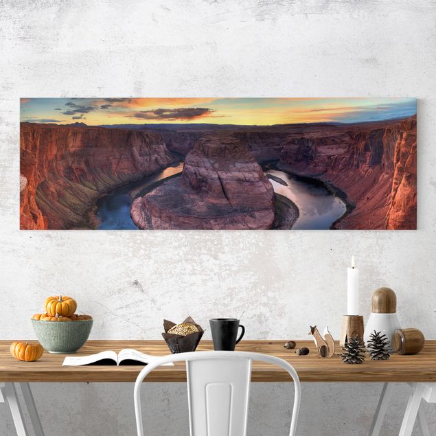 Leinwandbild - Colorado River Glen Canyon - Panorama Quer