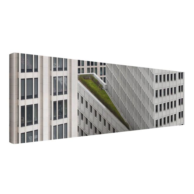 Leinwandbild - Das grüne Element - Panorama Quer