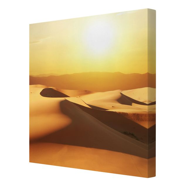 Leinwandbild - Die Wüste Saudi Arabiens - Quadrat 1:1