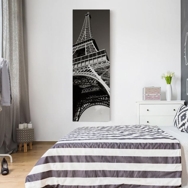 Leinwandbild - Eiffelturm - Panorama Hoch