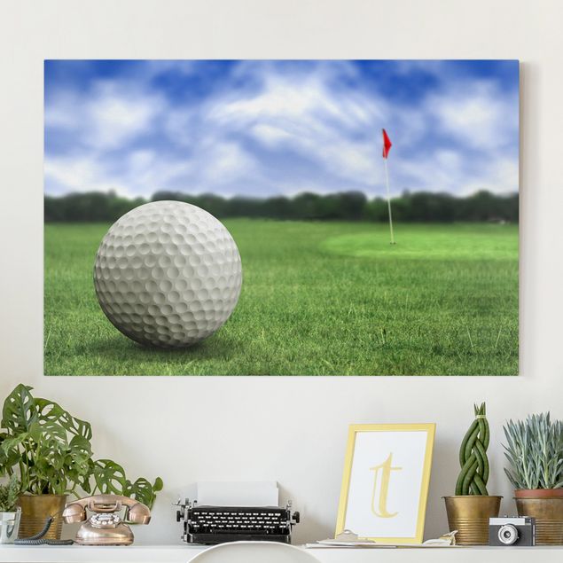 Leinwandbild - Golfball - Quer 3:2