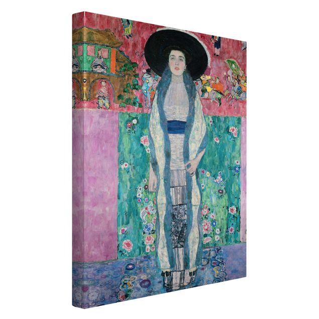 Leinwandbild Gustav Klimt - Kunstdruck Bildnis Adele Bloch-Bauer II - Hoch 2:3 -Jugendstil