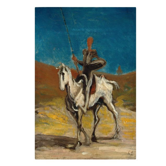 Leinwandbild - Honoré Daumier - Don Quixote - Hoch 2:3