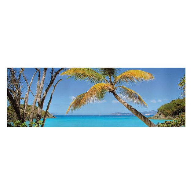 Leinwandbild - Les Seychelles - Panorama Quer