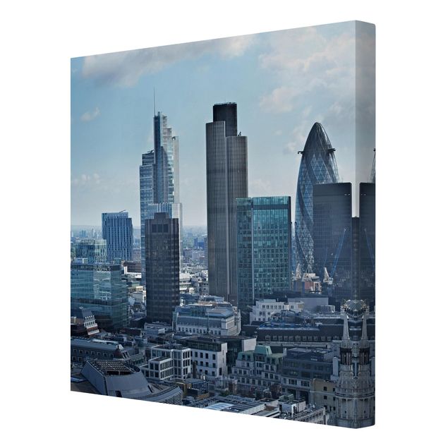 Leinwandbild - London Skyline - Quadrat 1:1