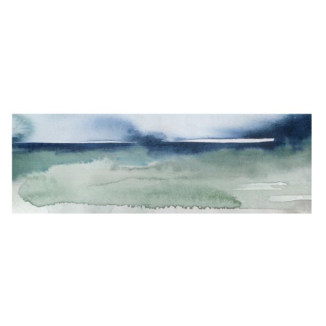 Leinwandbild - Meereswogen I - Panorama 1:3
