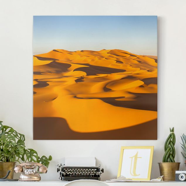 Leinwandbild - Murzuq Desert In Libya - Quadrat 1:1
