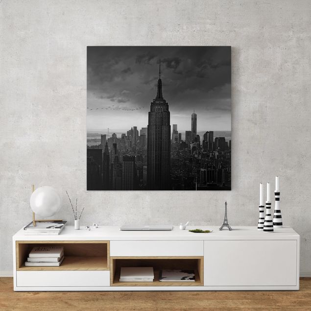 Leinwandbild - New York Rockefeller View - Quadrat 1:1