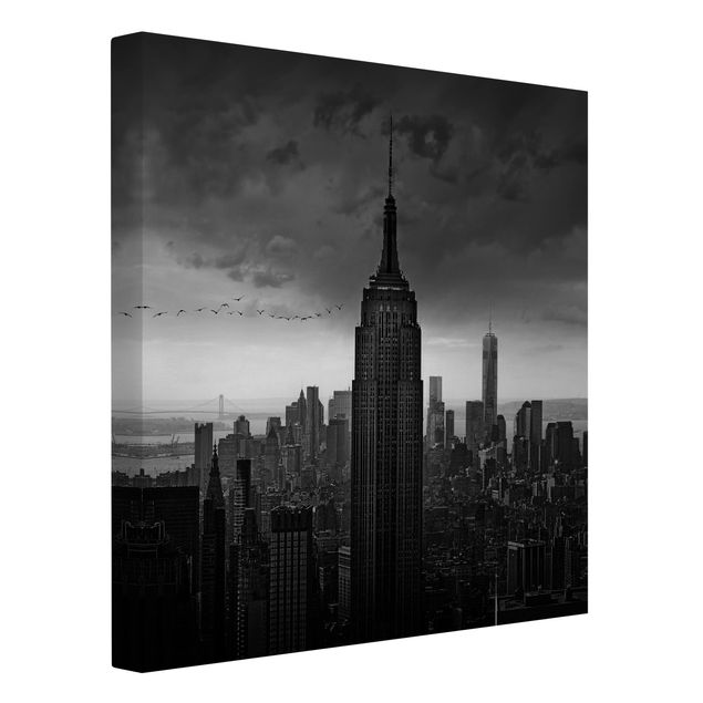 Leinwandbild - New York Rockefeller View - Quadrat 1:1