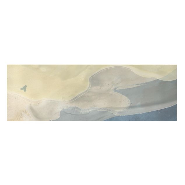 Leinwandbild - Ozean und Wüste I - Panorama 1:3