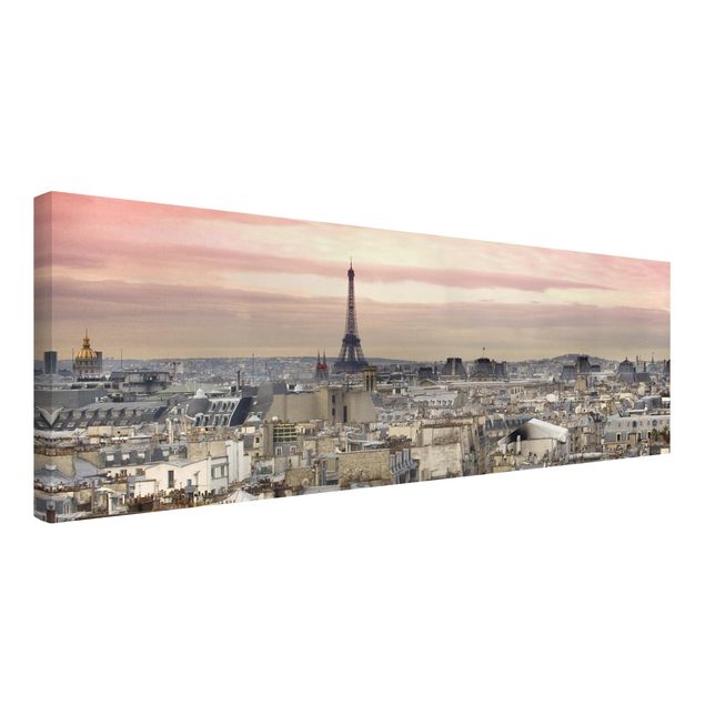Leinwandbild - Paris hautnah - Panorama Quer