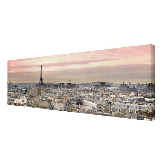 Leinwandbild - Paris hautnah - Panorama Quer