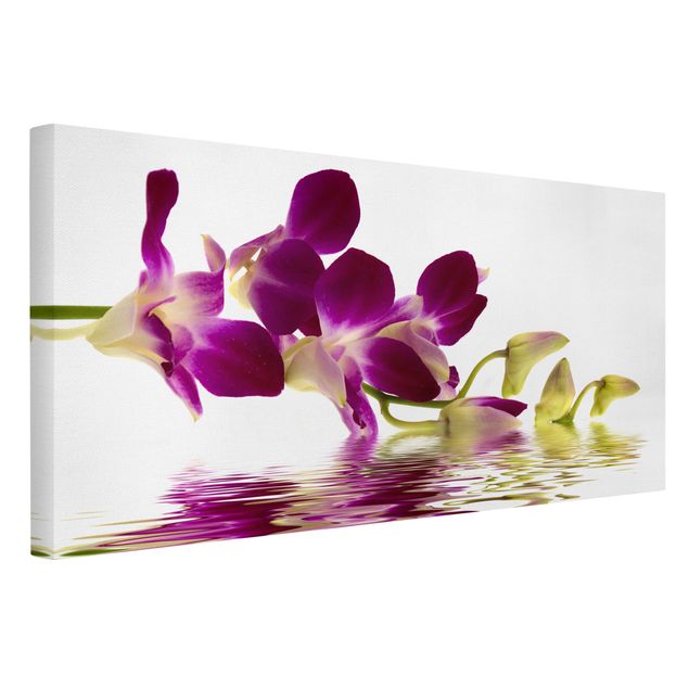 Leinwandbild - Pink Orchid Waters - Quer 2:1