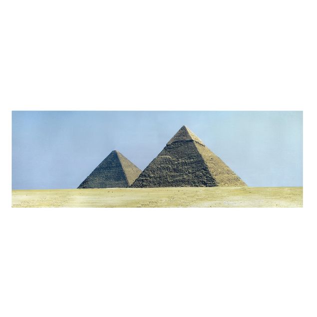 Leinwandbild - Pyramids Of Gizeh - Panorama Quer