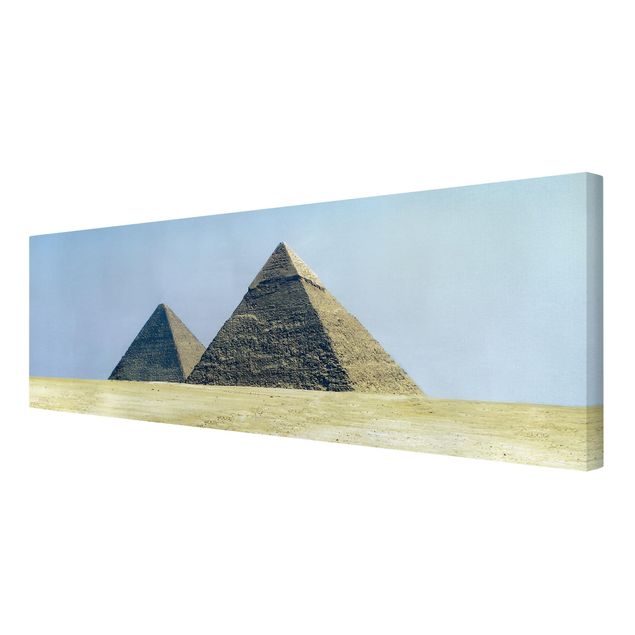 Leinwandbild - Pyramids Of Gizeh - Panorama Quer