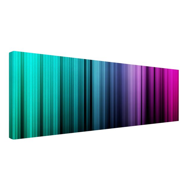 Leinwandbild - Rainbow Display - Panorama Quer