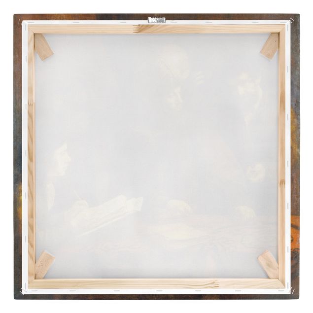 Leinwandbild - Rembrandt van Rijn - Gleichnis von den Arbeitern im Weinberg - Quadrat 1:1