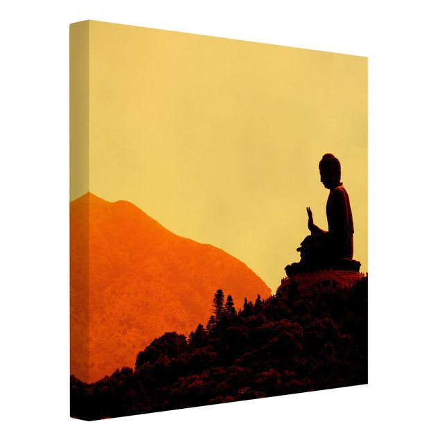 Leinwandbild - Resting Buddha - Quadrat 1:1