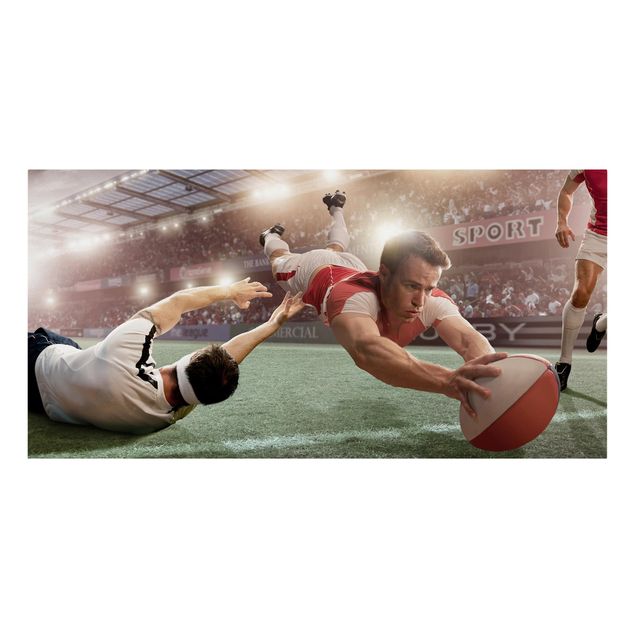 Leinwandbild - Rugby-Action - Quer 2:1