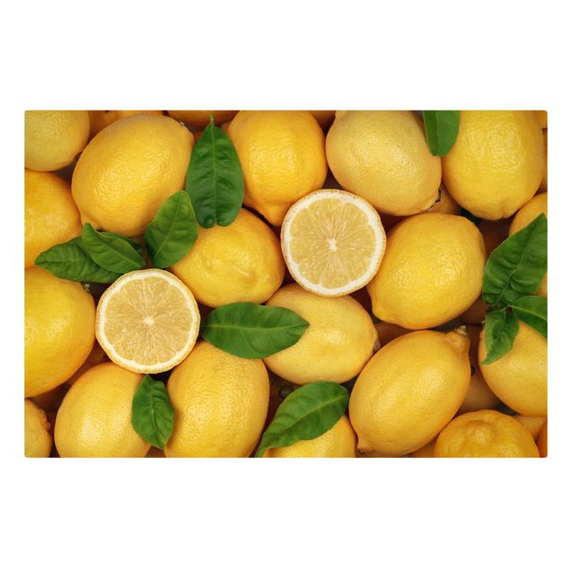 Leinwandbild - Saftige Zitronen - Quer 3:2