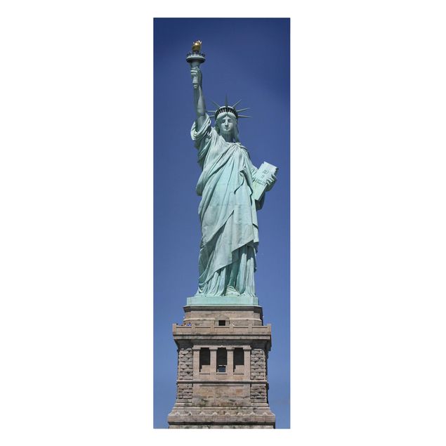 Leinwandbild - Statue of Liberty - Panorama Hoch