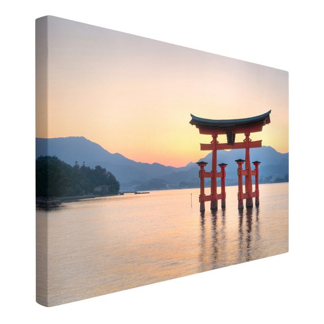 Leinwandbild - Torii am Itsukushima - Quer 3:2