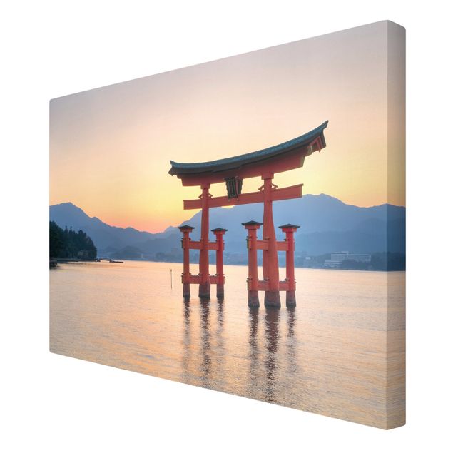Leinwandbild - Torii am Itsukushima - Quer 3:2
