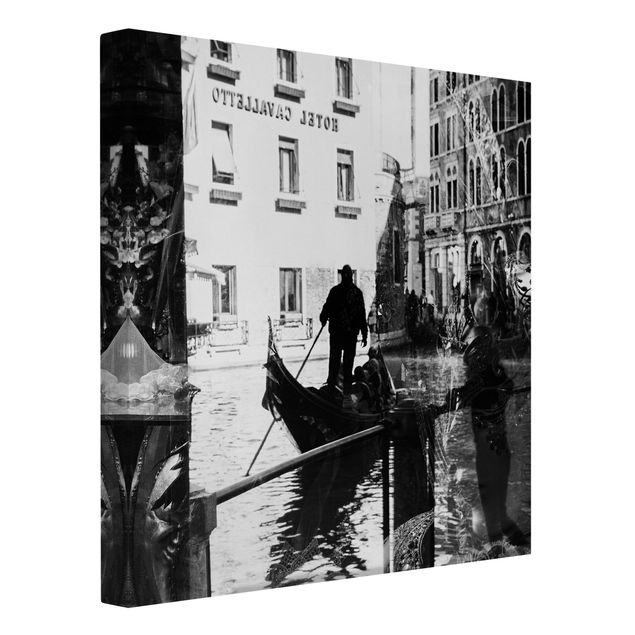 Leinwandbild - Venice Reflections - Quadrat 1:1