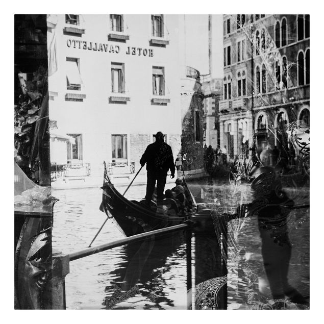 Leinwandbild - Venice Reflections - Quadrat 1:1