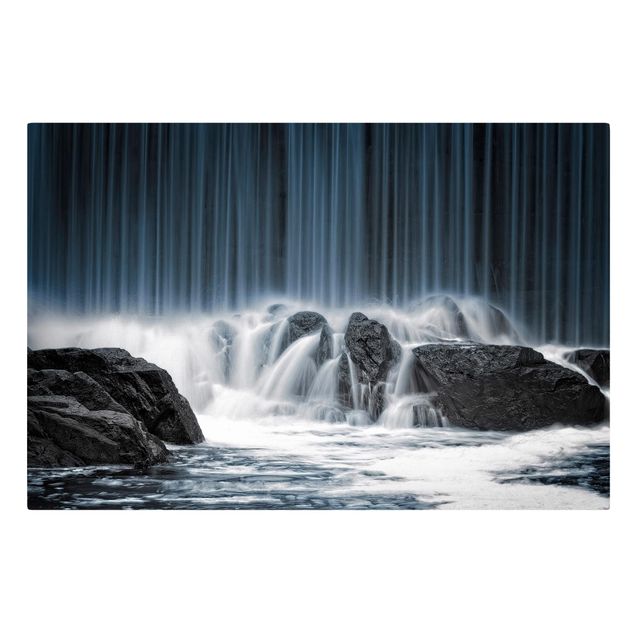 Leinwandbild - Wasserfall in Finnland - Quer 3:2