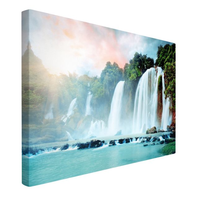 Leinwandbild - Wasserfallpanorama - Quer 3:2