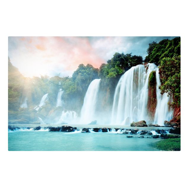 Leinwandbild - Wasserfallpanorama - Quer 3:2
