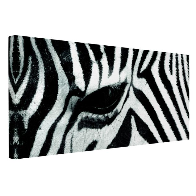 Leinwandbild Schwarz-Weiß - Zebra Crossing No.4 - Quer 2:1