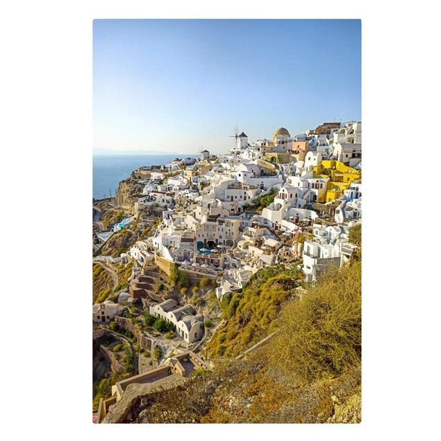 Leinwandbild - Oia auf Santorini - Hochformat 2:3