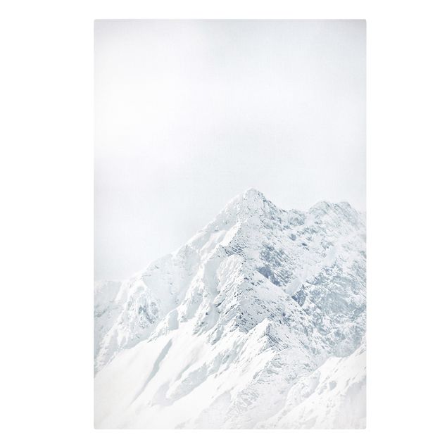 Leinwandbild - Weiße Berge - Hochformat 2:3