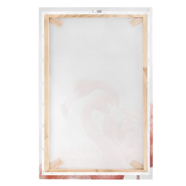 Leinwandbild - Zwei Flamingos - Hochformat 2:3