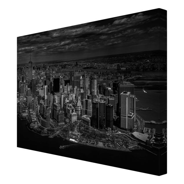 Leinwandbild - New York - Manhattan aus der Luft - Querformat 3:4