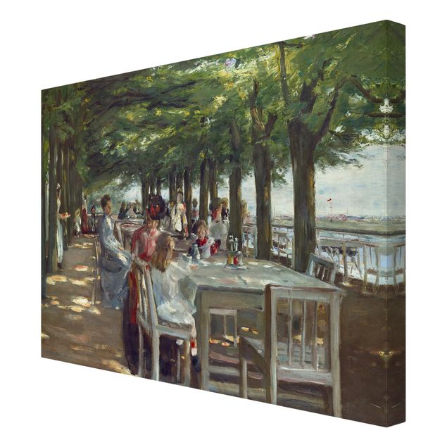 Leinwandbild - Max Liebermann - Terrasse des Restaurants Jacob - Querformat 3:4