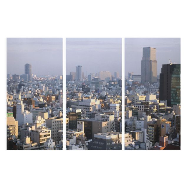 Leinwandbild 3-teilig - Tokyo City - Hoch 1:2