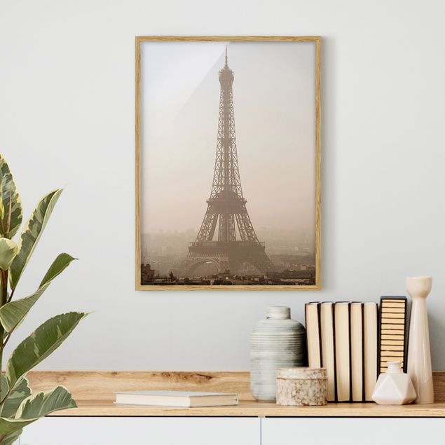 Bild mit Rahmen - Tour Eiffel - Hochformat 3:4