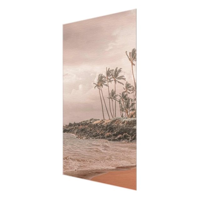 Glasbild - Aloha Hawaii Strand II - Hochformat