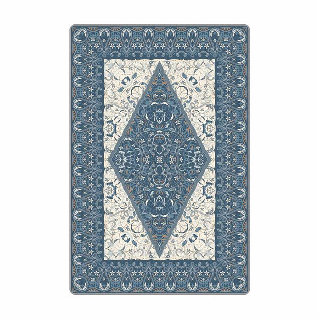 Webteppich Arabischer Teppich in blau