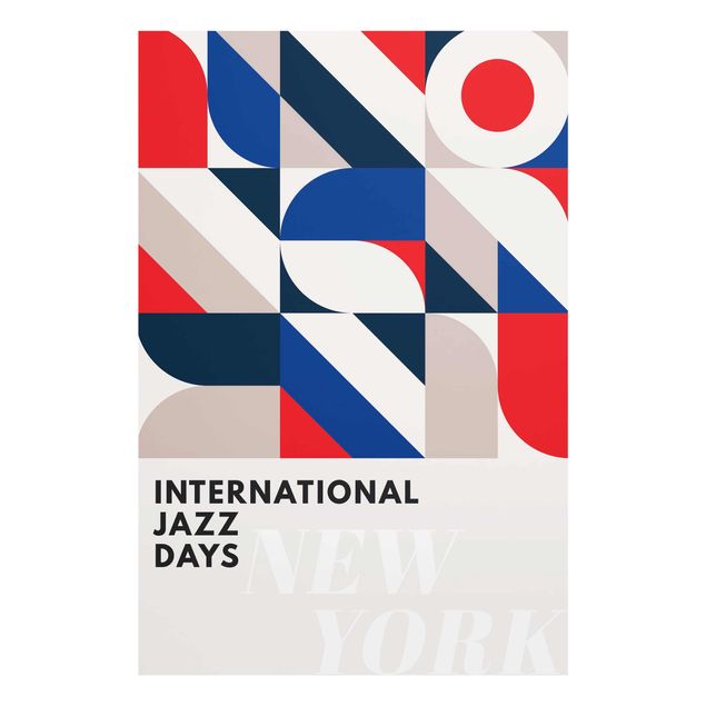Glasbild - Jazz Days New York - Hochformat 3:2