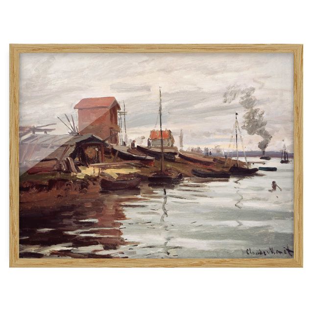 Bild mit Rahmen - Claude Monet - Seine Petit-Gennevilliers - Querformat 3:4
