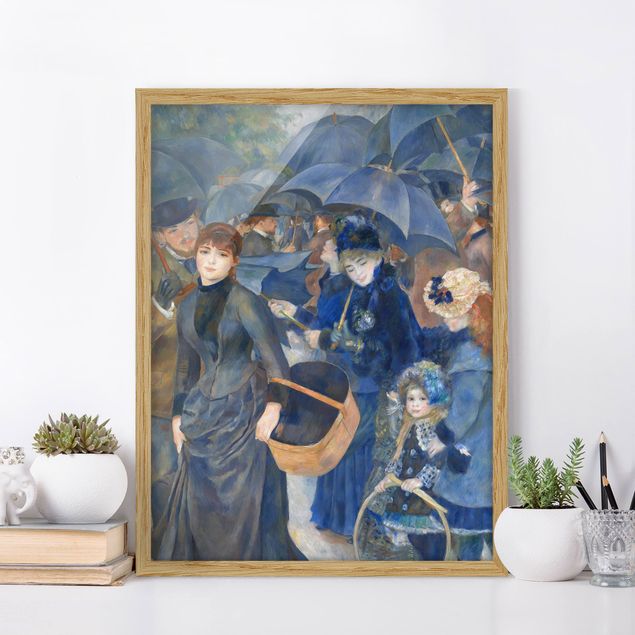 Bild mit Rahmen - Auguste Renoir - Die Regenschirme - Hochformat 3:4