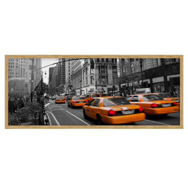 Bild mit Rahmen - New York, New York! - Panorama Querformat
